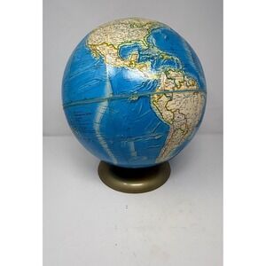 Rand McNally International Globe Educational World Geography Display 12" vintage